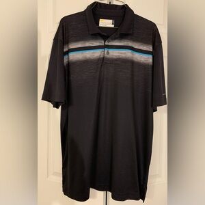 Jack Nicklaus Men's Black and Gray Polo Shirt Golf Shirt XL